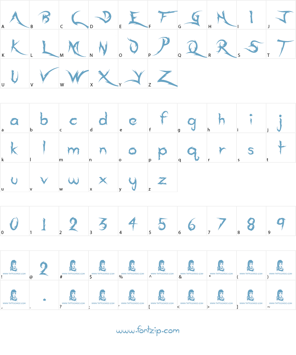 Ace Records Font Character